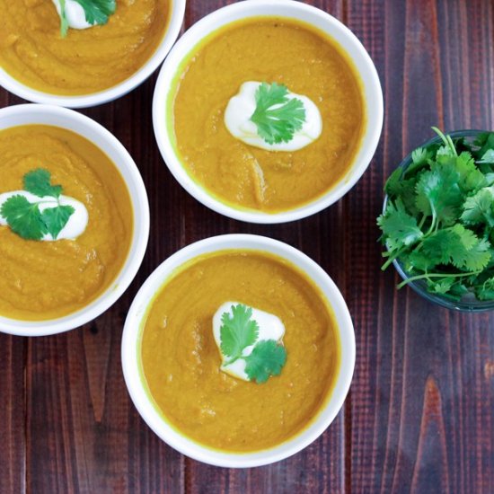 Velvety Carrot Cilantro Soup