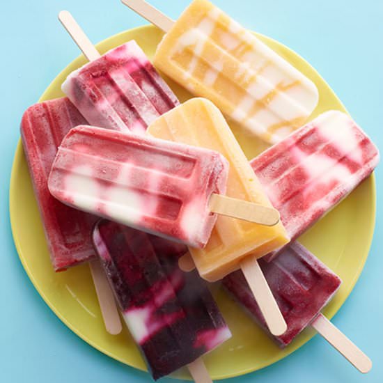 Fruit ‘n’ Yogurt Swirl Pops