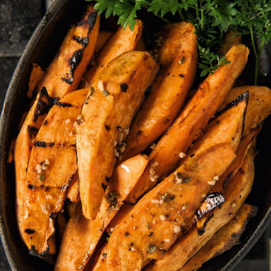 Grilled Zesty Sweet Potatoes