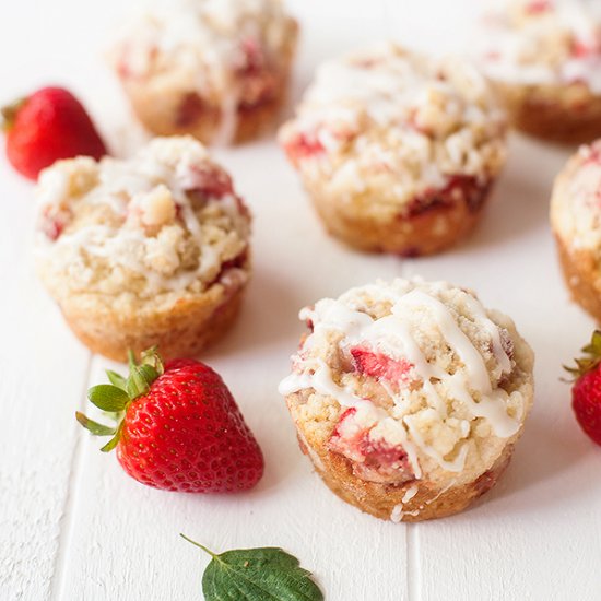 Strawberry Lemon Coffee Cake Muffin