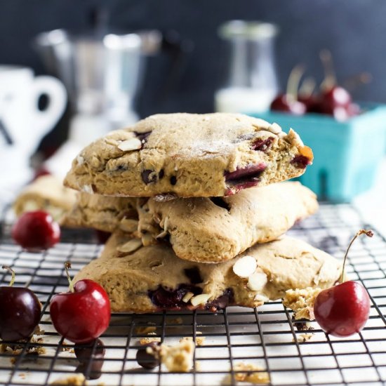 Almond Chocolate Cherry Scones