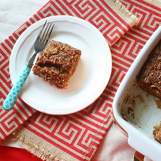 Apple Cinnamon Baked Porridge