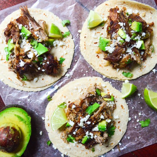 slow cooked pork carnitas