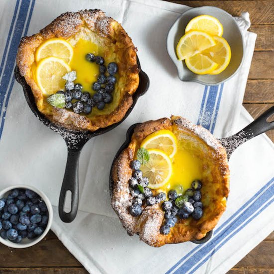 Dutch Babies With Lemon Curd