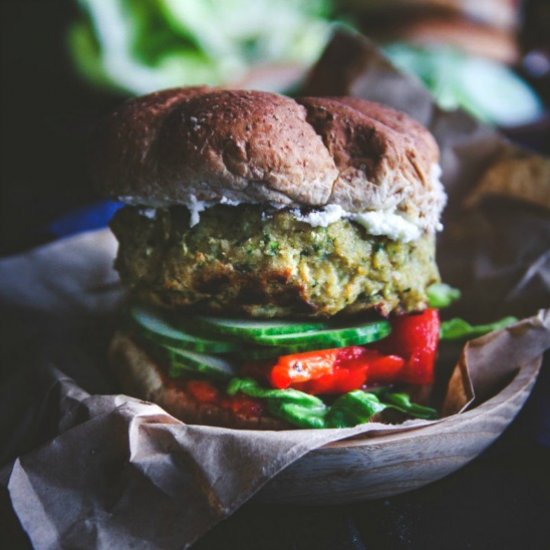 Chickpea Veggie Burger