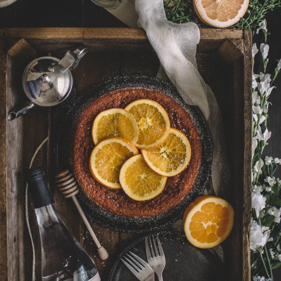 Spiced Grapefruit Sponge Cake