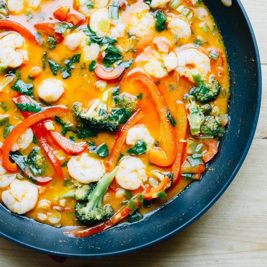 Easy Coconut Shrimp Curry