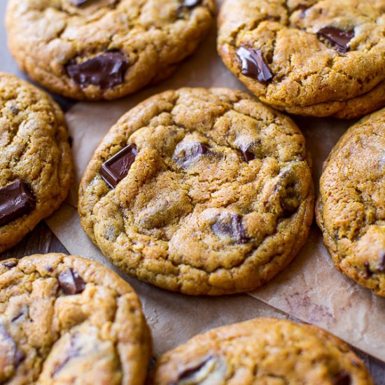 Low Sugar Chocolate Chip Cookies