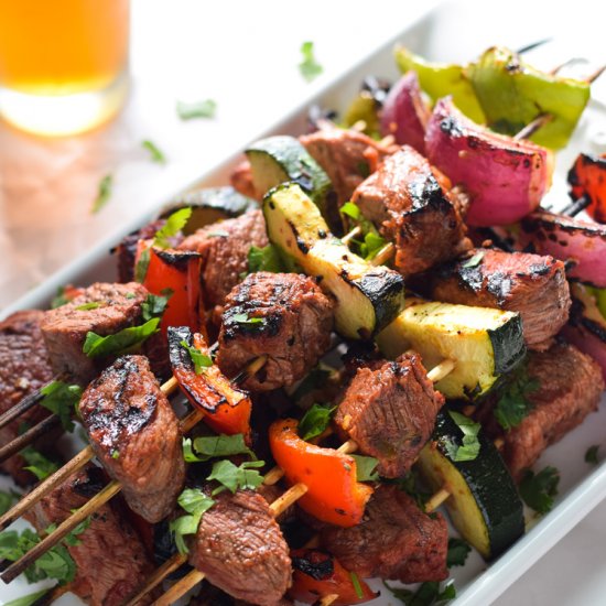 Easy Mexican Beef Skewers