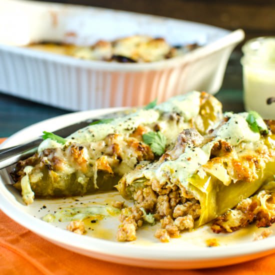 Spiced Pork Stuffed Hatch Chile