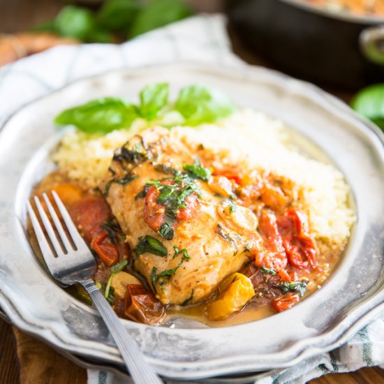 Easy Poached Fish in Tomato Sauce