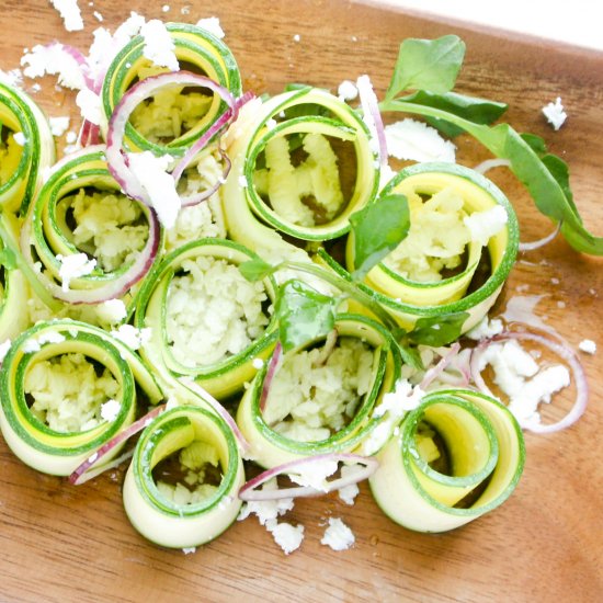 Zucchini Goat Cheese Salad