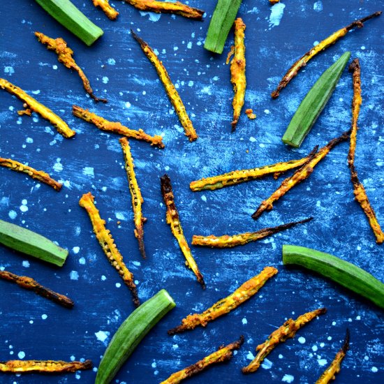 Baked Okra Fries