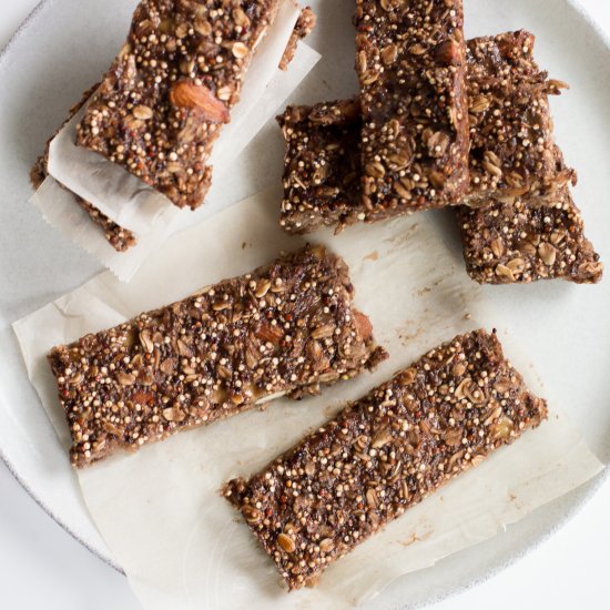 Banana Quinoa Nutella Bars