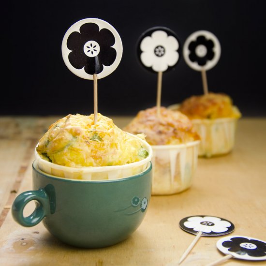 Savoury Carrot & Cheese Muffins