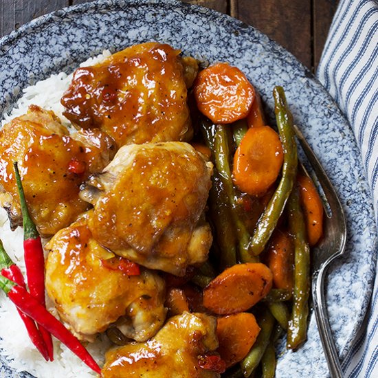 Sweet and Sour Chicken Thighs