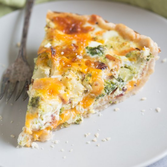 Broccoli Cheese Quiche