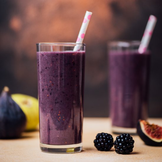 Blackberry Fig Kefir Smoothie