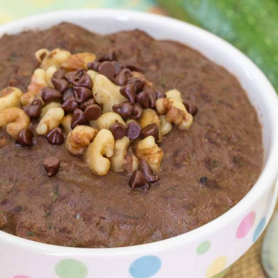 Brownie Batter Choc Zuchini Oatmeal