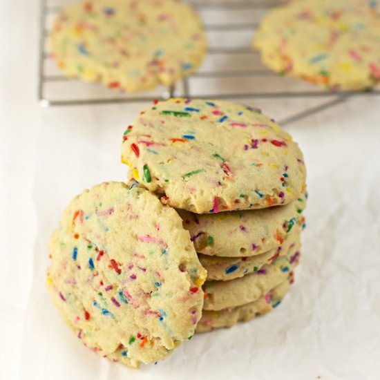 Rainbow Confetti Sugar Cookies