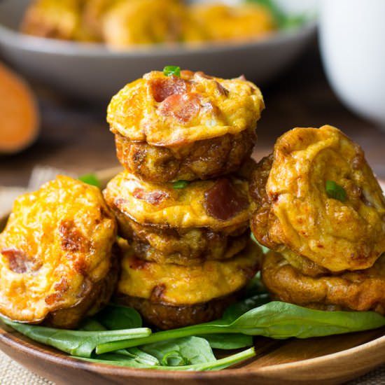 Sweet Potato Bacon Egg Muffins