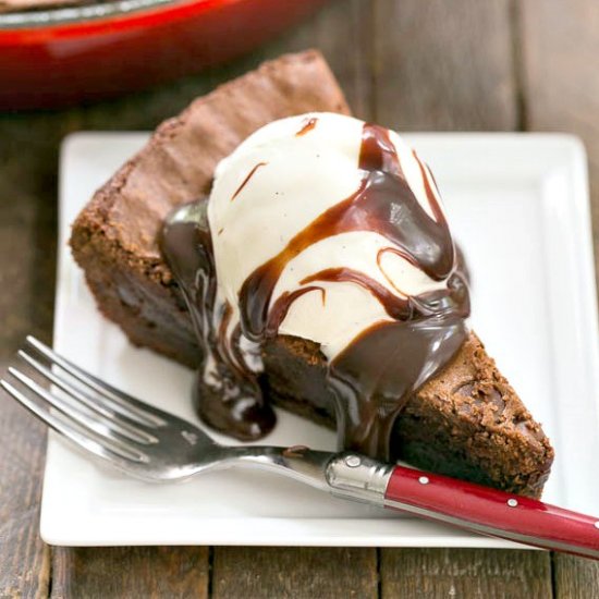 Fudgy Skillet Brownies