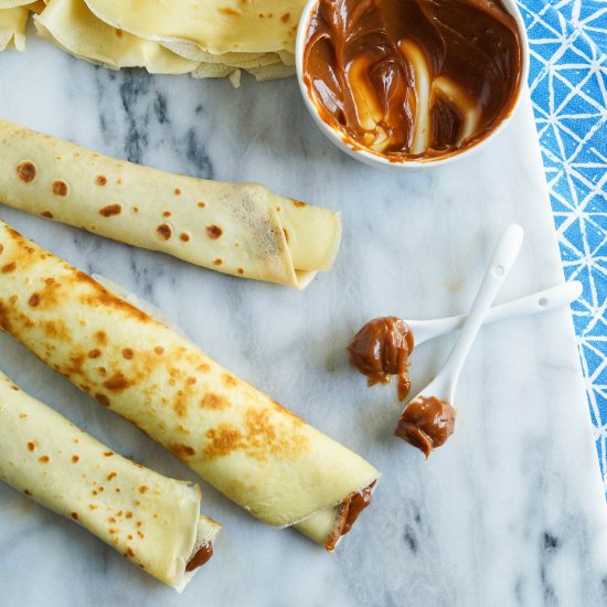 Panqueques con Dulce de Leche