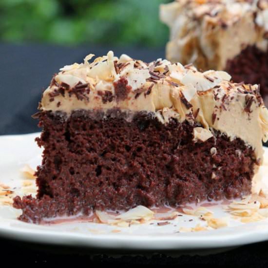 German Chocolate Tres Leches Cake