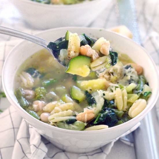 Green Machine Minestrone Soup