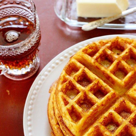 Sweet Potato Belgian Waffles