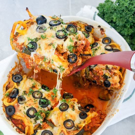 Butternut Turkey Baked Spaghetti