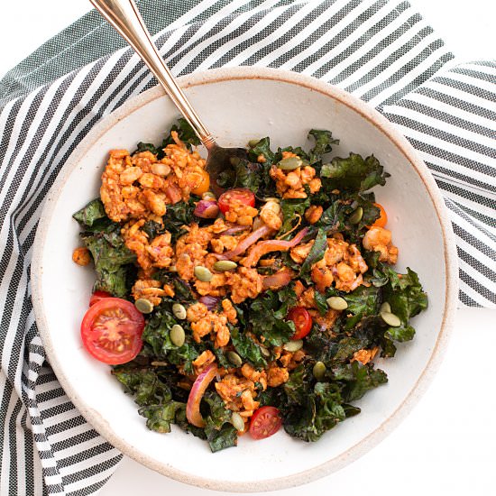 Stir Fry Tempeh with Kale