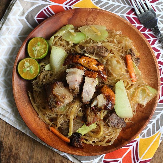 Pancit MikiBihon with Lechon Belly