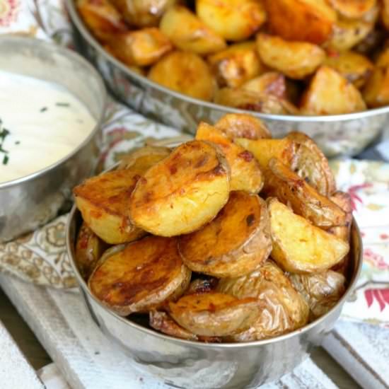 Roasted Harissa Potatoes