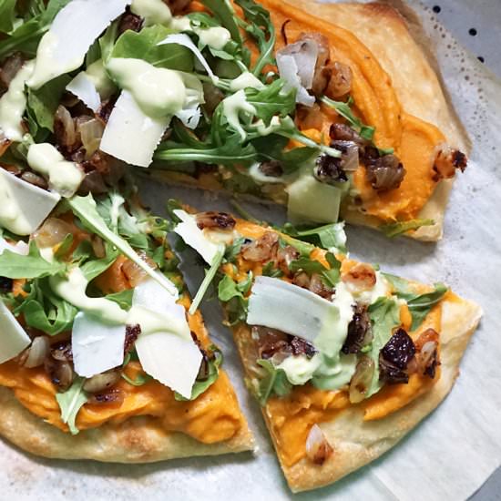 Sweet potato pizza