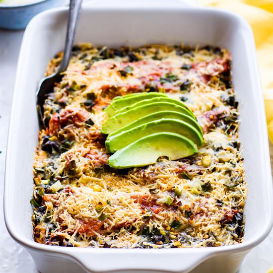 Southwest Black Bean Casserole