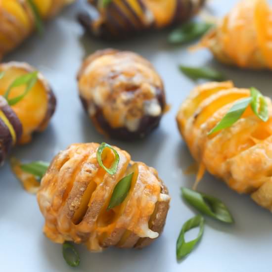 Cheesy Hasselback Potatoes