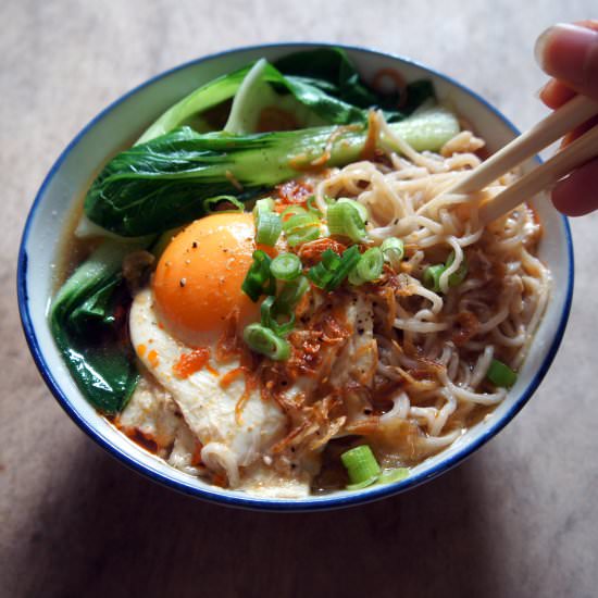 Miso ramen soup