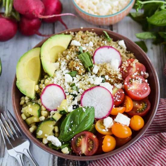 Late Summer Quinoa Grain Bowl