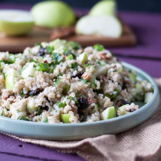 Brown Rice Salad with Apples