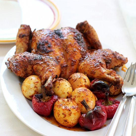 Portuguese Chicken with Eggs