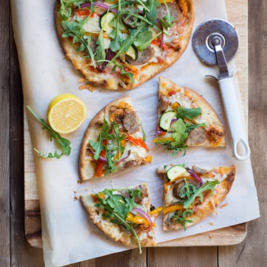 Sausage and Grilled Vegetable Pizza