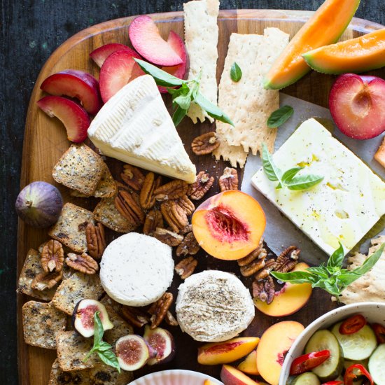 Summer Cheese Board + Tangy Pickles