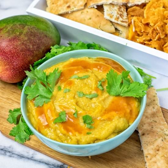 Thai Green Curry Mango Chickpea Dip