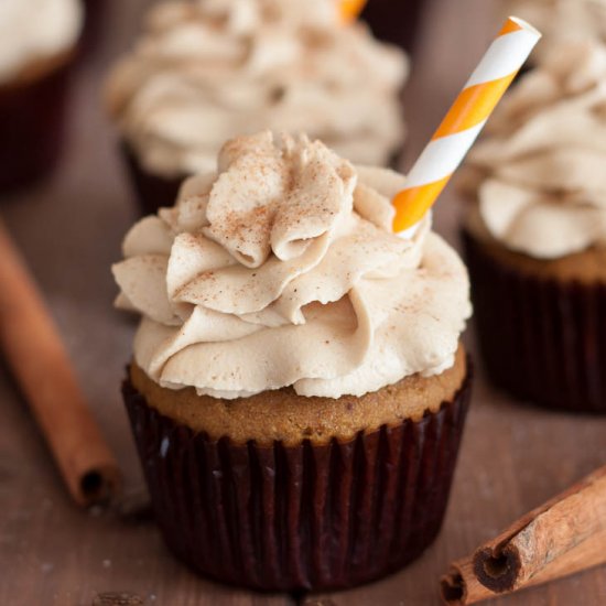 Pumpkin Spice Latte Cupcakes