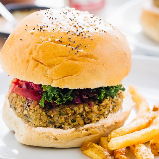 Quinoa Cauliflower Burgers