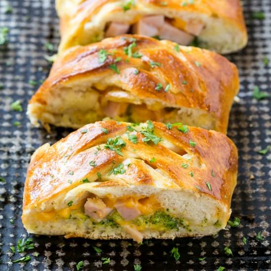 Ham and Cheese Stromboli