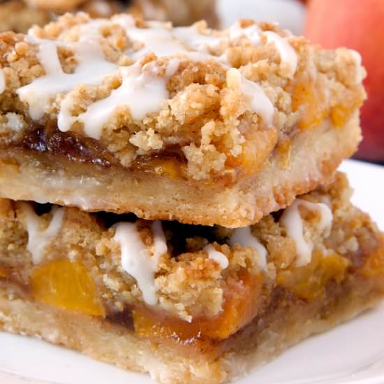 Peach Crumb Bars