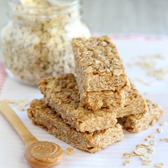 Peanut Butter Honey Granola Bars