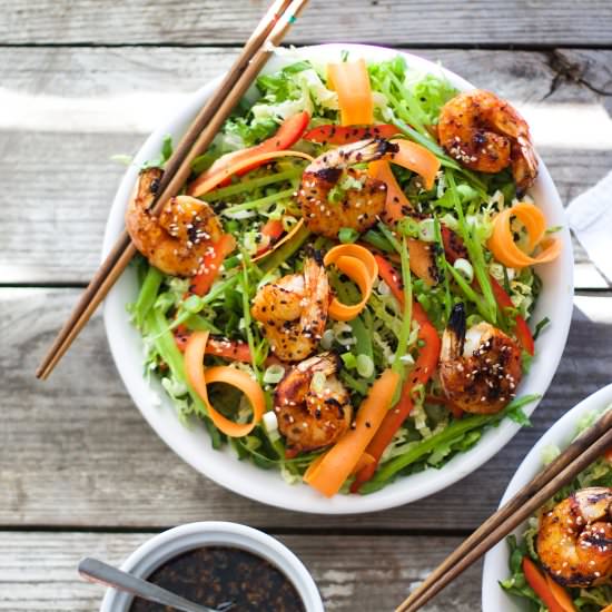 Sriracha Grilled Shrimp Salad